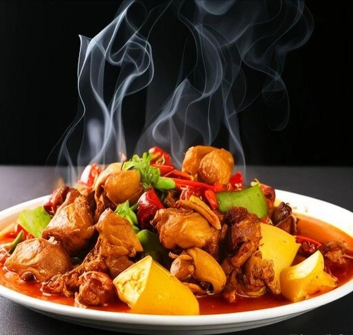 新疆大盘鸡(图1) 新疆大盘鸡(图1)